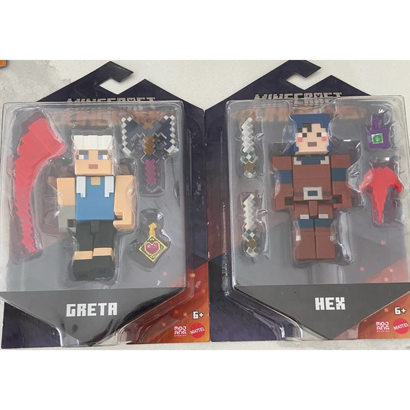 Minecraft Dungeons 3.25-inch Scale Hex and Greta Figures with Accessories - Picture 3 of 5